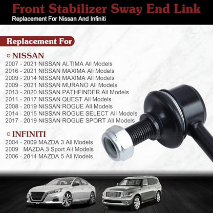 K750094 K750095 Sway Bar Link - Restore Smooth Handling - color: 1*K750094 1*K750095, size: Sway Bar Link