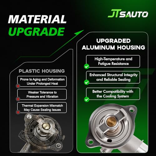 Aluminum Engine Coolant Thermostat Housing Assembly for 3.6L Wrangler JK - size: 902852(Upgrade Aluminum)