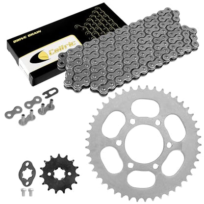 Caltric Drive Chain and Sprockets Kit Compatible with Yamaha Serow 225 XT225 1992 1993 1994 1995 1996 1997-2007