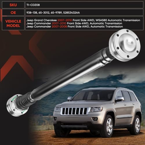 938-138 Drive Shaft - Front Driveshaft Propeller Drive Shaft Assembly - color: 938-138