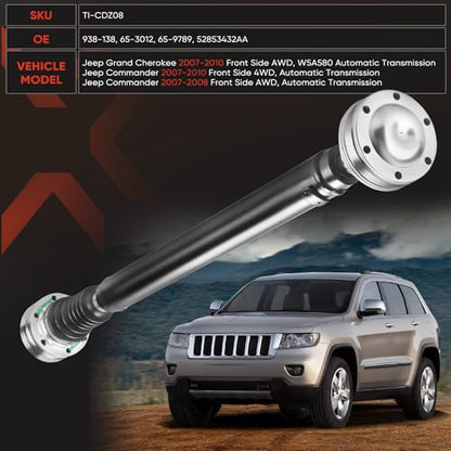 938-138 Drive Shaft - Front Driveshaft Propeller Drive Shaft Assembly - color: 938-138
