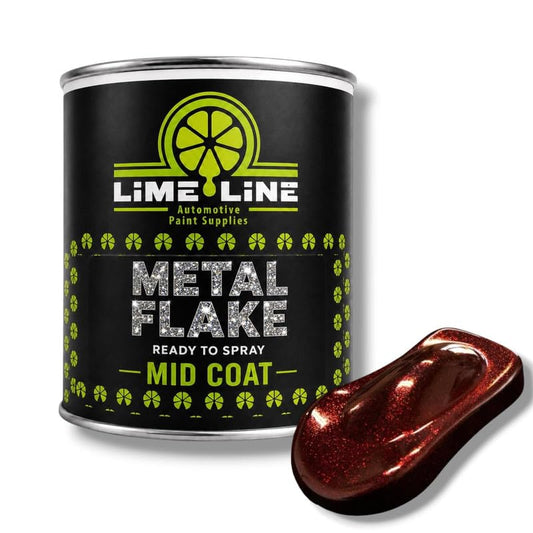 LiME LiNE Automotive Metal Flake Midcoat - No Reducer Needed (Brandywine, 1 Quart) - color: Brandywine, size: 32 Fl Oz (Pack of 1)