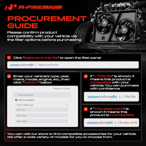 A-Premium Engine Radiator Cooling Fan Assembly
