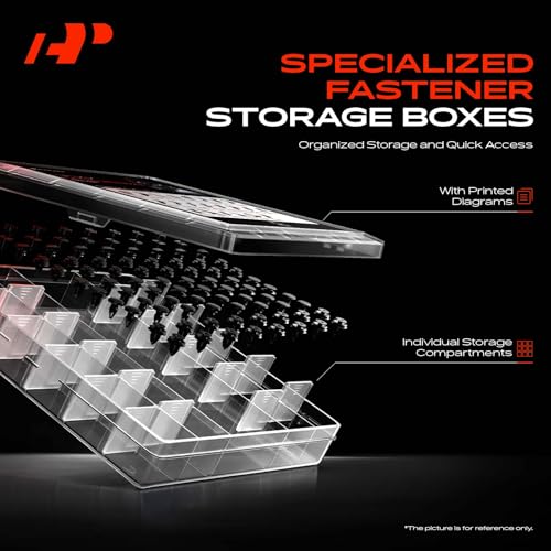 A-Premium 220PCS Fastener Retainer Clip Kit Compatible with Pontiac