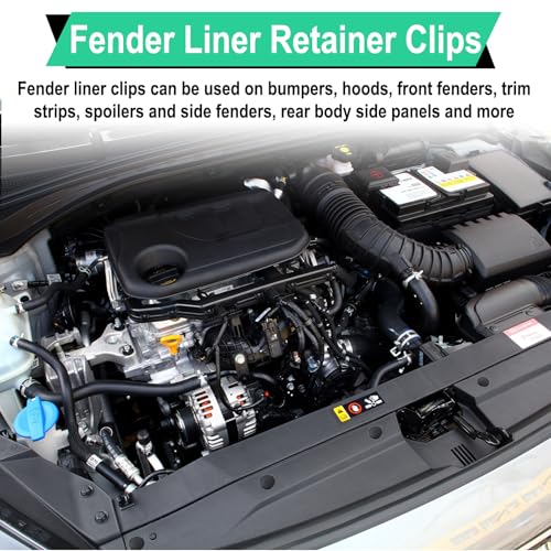 20 PCS Fender Liner Push-Type Retainer Clip Fastener, Car Retainer Clips - size: 20 PCS