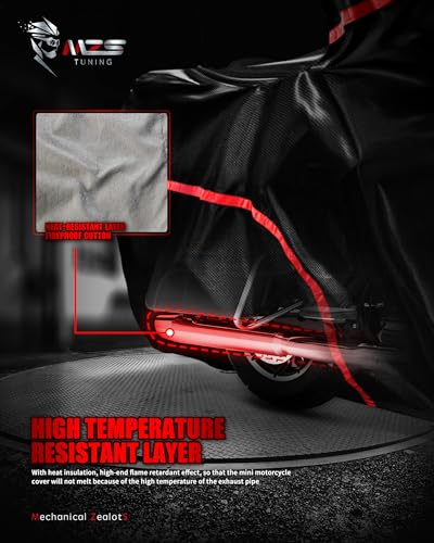 MZS Motorcycle Cover Waterproof Outdoor Storage, 420D All Season Weather Touring Protection Side & Top Box Cover fit up to 110" Compatible With Road Glide Ultra CVO Pursuit Limited Wing Voyager - size: 110" Touring Side & Top Box