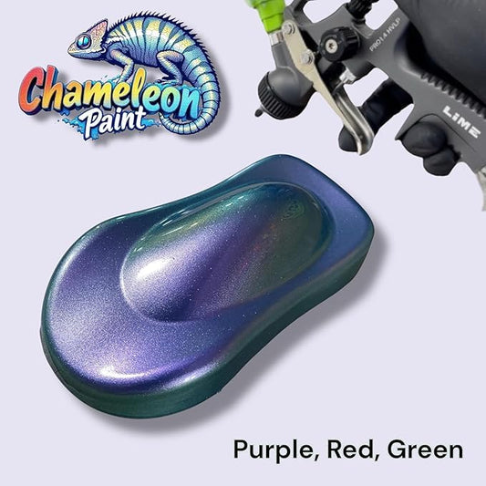 LiME LiNE Chameleon Color Changing Urethane Basecoat: Ready to Spray: (Purple, Red, Green) 1 Pint - color: Purple, Red, Green