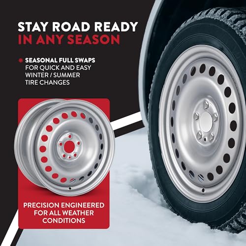 16 Inch Rim for 2015-2022 Dodge Promaster City - Painted Silver Wheel Rim - OE Direct Replacement - Road Ready Car Wheel - color: Silver