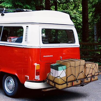 Mockins 50"x36" Large Cargo Net for Pickup Truck Bed, Roof Rack or Trailer - size: 50" x 36"