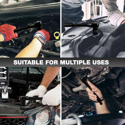 EACELIY 21pcs 3/8" Socket Set,Drive Impact Socket Set, SAE, Deep & Shallow, Cr-V Steel, 6 Point with Adapters, 72T Ratchet Handle, 5/16-7/8inch - size: 21 PCS (5/16"-7/8")