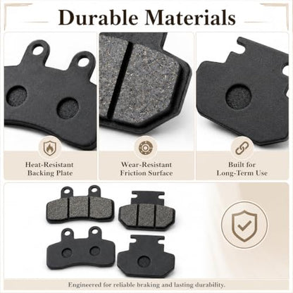 Front & Rear Brake Pads for Yozma in 10 Tuttio Soleil 01 Electric Dirt Bike