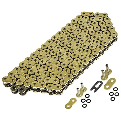 Caltric Gold O-Ring Drive Chain and Sprockets Kit Compatible with Yamaha YZ250 YZ-250 1999-2017 Gold