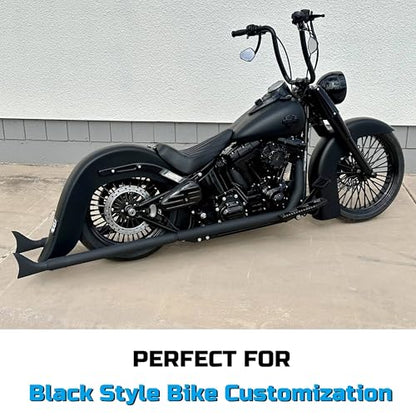 FatFlex Front Wheel for Harley Softail Dyna 21” x 3.5” Single Disc - color: 21*3.5'', Black+Black+Black (NON-ABS)