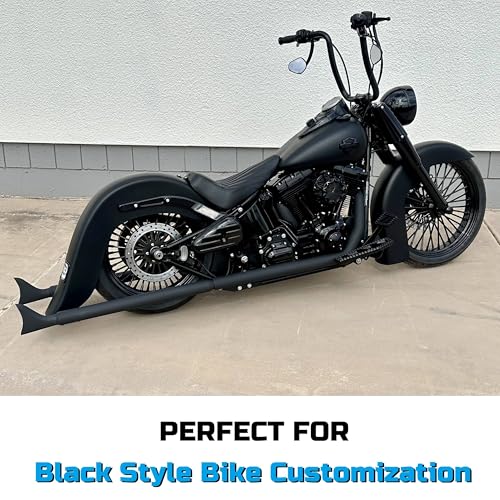 FatFlex Front Wheel for Harley Softail Dyna 21” x 3.5” Single Disc - color: 21*3.5'', Black+Black+Black (NON-ABS)