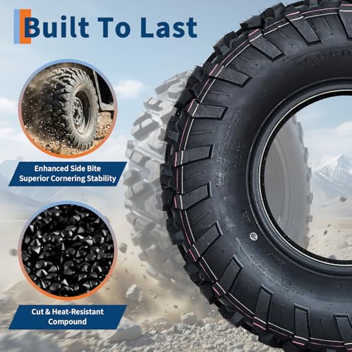 26x11x12 ATV UTV Tires, 26 11 12 All-Terrain Tires,A102, 26x11-12 UTV ATV Tire for Off-Road, Mud, Dirt, Sand, Street Trail, 6PR Tubeless,2 Pack - size: 26X11-12, style: Pattern D