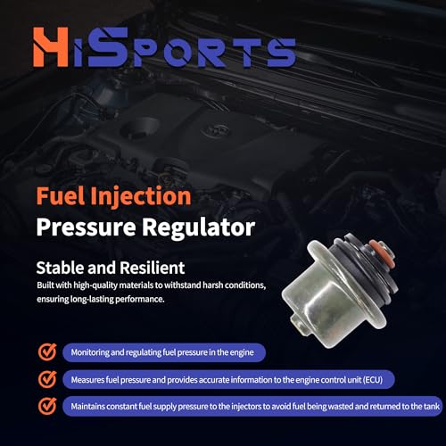 HiSport PR484 Fuel Pressure Regulator PR4020 Compatible with Chevrolet GMC - size: HSFPR484