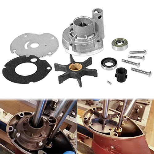 382296 Outboard Water Pump Kit Repalcement for Evinrude Johnson 777811 9.5hp 10hp (Fits: 9.5 HP 1964-1973; 10 HP 1958-1963)
