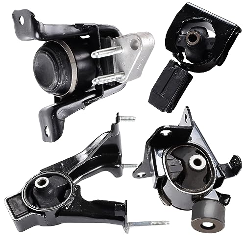 Engine Motor and Trans Mounts Compatible with 2003-2008 Toyota Corolla 1.8L, Matrix 1.8L, 2003-2008 Pontiac Vibe 1.8L Auto Transmission Set of 4 Replaces# A4220 A4219 A4218 A4221