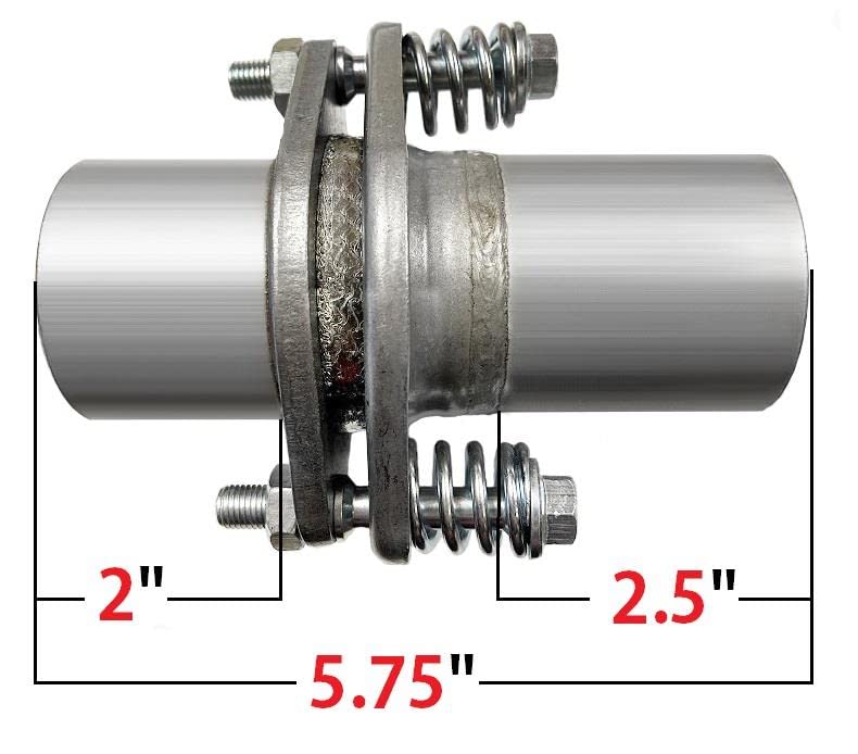 Northeastern Exhaust | Stainless Steel Spherical Joint Repair Flange Spring Bolt Kit 2.25" | Automotive Replacement Part - size: 2.25" ID x 5.75" Long