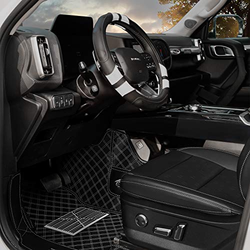 Achiou Steering Wheel Cover 15in Microfiber Leather Anti-Slip Universal - color: Black + White