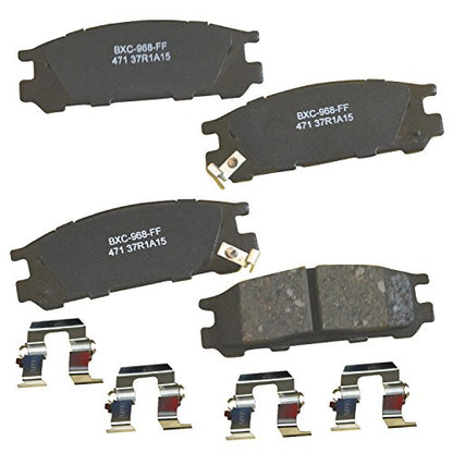 Bendix Premium SBC471 Ceramic Rear Brake Pads for Subaru Impreza 1996-1993, Impreza 1999-1998, Legacy 1999-1990, SVX 1997-1992 - style: SBC471