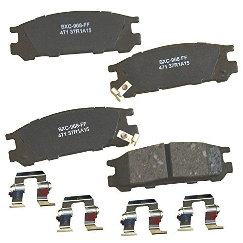 Bendix Premium SBC471 Ceramic Rear Brake Pads for Subaru Impreza 1996-1993, Impreza 1999-1998, Legacy 1999-1990, SVX 1997-1992 - style: SBC471