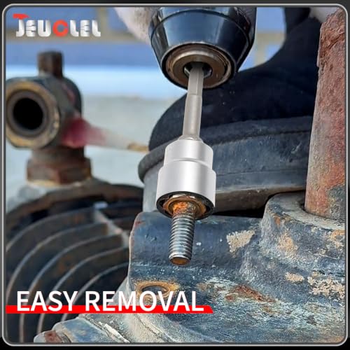 11PCS Metric Bolt Extractor Kit, 3/8" Drive Nut Remover Socket Tool - color: 11 Pcs Lug Nut Extractor 3/8 Inch Drive