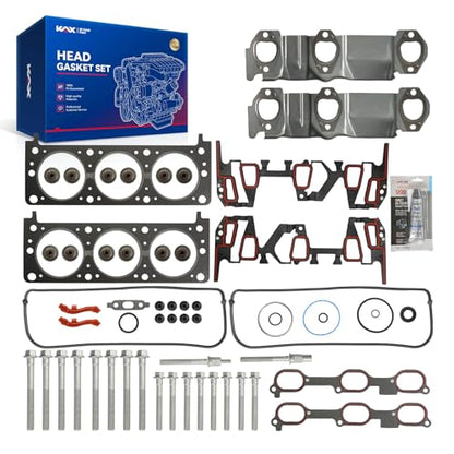KAX Head Gasket Set for Equinox 2005-2009 3.4L, Torrent 2006-2009 3.4L - size: HS9071PT-3