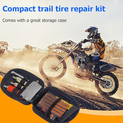 CO2 Tire Repair Kit with Inflator for Tubeless Tires, Motorcycle ATV UTV