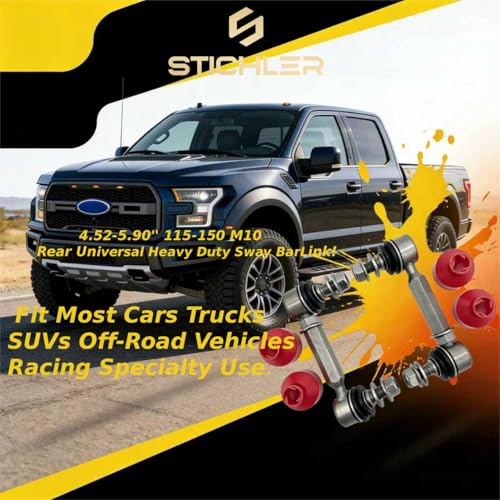 4.52-5.90'' 115-150 M10 Front Universal Heavy Duty(HD) Adjustable Sway Bar Links Kit Replace OEM, Fit Most Cars Trucks SUVs Off-Road Vehicles Racing Specialty Use - size: 115-150 M10 Front