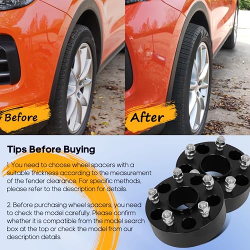 OCPTY 5x120 Wheel Spacers 2" for Chevrolet Corvette 2020-2023 Bore 66.9mm - size: 2 inch