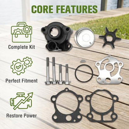 Water Pump Impeller Repair Kit 692-W0078-02-00 for Yamaha 60-90HP - size: 692-W0078-02