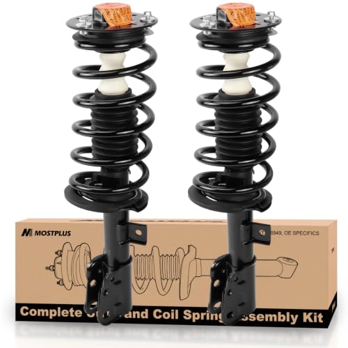 MOSTPLUS Front Pair Complete Strut Spring Assembly 172527 172526 Compatible with 2007-2009 Chevy Equinox Pontiac Torrent / 2008-2010 Saturn Vue Shock Assembly - size: Front Struts(Set of 2), style: 2007-2009 Equinox