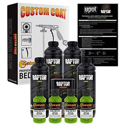 Custom Shop Lime Green Urethane Spray-On Truck Bed Liner Kit, 4 Quarts