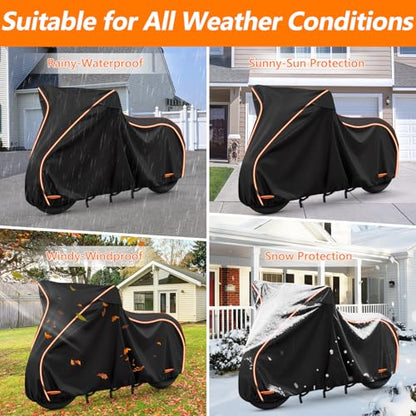 420D & Cotton Lining Motorcycle Cover for Honda Rebel 250 300 500 1100 - size: for Rebel