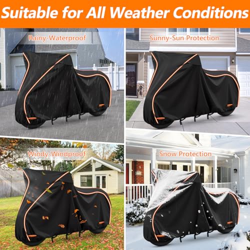 Motorcycle Cover for Harley Davidson Sport Model 420D & Cotton Lining - size: for Sport Models Nightster
