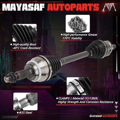 66-5260 Front Left CV Axle Shaft Assembly - size: 66-5260