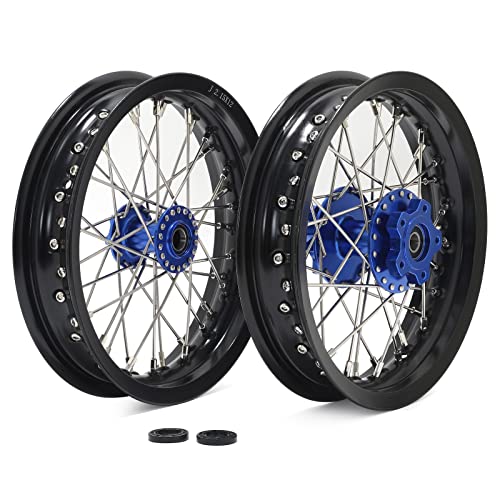 TOFR 12" x 2.15" Front Rear Wheels Rims Hubs for Talaria Sting Talaria XXX - color: Blue, size: 12" 12" Front Rear
