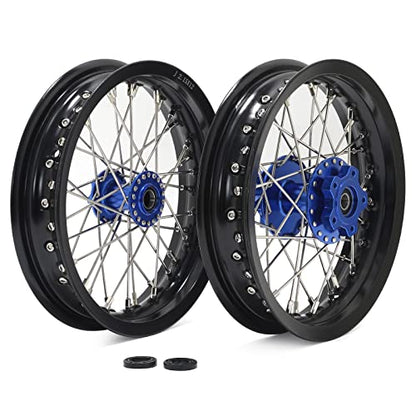 TOFR 12" x 2.15" Front Rear Wheels Rims Hubs for Talaria Sting Talaria XXX - color: Blue, size: 12" 12" Front Rear