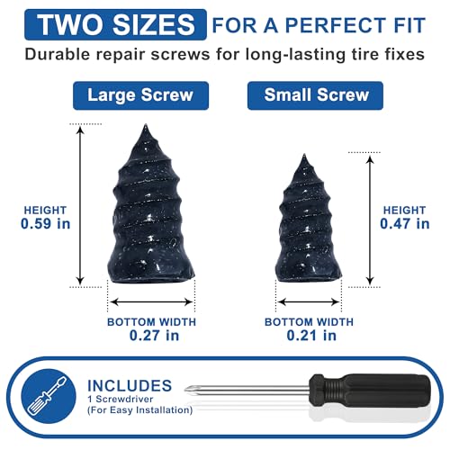 HMPLL 61 PCS Tire Repair Screws Kit