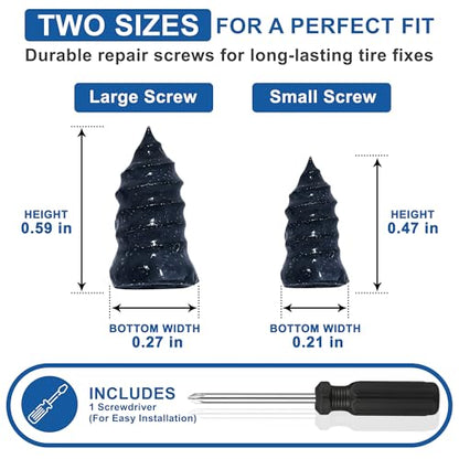 HMPLL 61 PCS Tire Repair Screws Kit