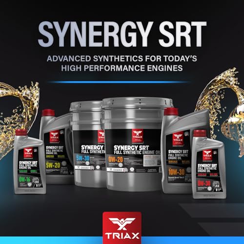 TRIAX Synergy SRT 5W-30 Full Synthetic Engine Oil API SQ/ILSAC GF-7A Licensed | 20,000 Miles of Protection (1 Quart) - size: 1 Quart
