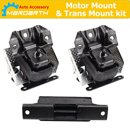 Front Motor and Trans Mount for 07-13 Silverado Sierra 1500 5.3L 6.0L 6.2L - size: 3 PCS