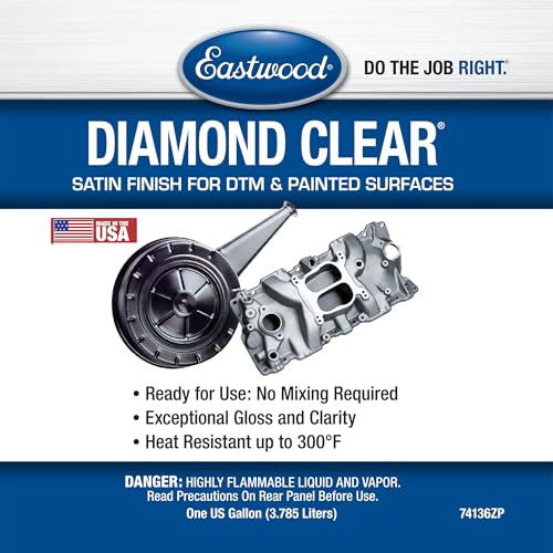 Eastwood Diamond Clear Satin DTM Direct to Metal and Painted Surfaces Paint Gallon - style: Satin Clear Gallon