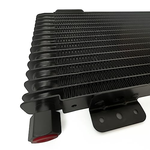 Low Pressure Drop Transmission Oil Cooler LPD47391 40K Trans Cooler Compatible with Heavy Duty 40,000 GVW Max including Mounting Hardware, Towing Applications and Advanced Cooling Protection 47391 - color: BLACK