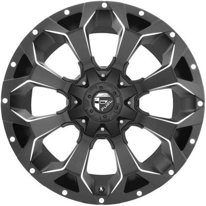 FUEL OFF-ROAD ASSAULT 17X8.5 5X4.25/5.0 5.73 25mm MATTE BLACK MILLED - D5461785G157