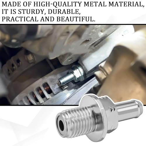 PCV Valve with Gasket, PCV Valve Kit Replacement OEM#17130-PND-A01 17130-RBB-A01, Crankcase Ventilation Valve Compatible with Honda CRV Accord Element Civic Acura ILX RSX NSX(Silver)