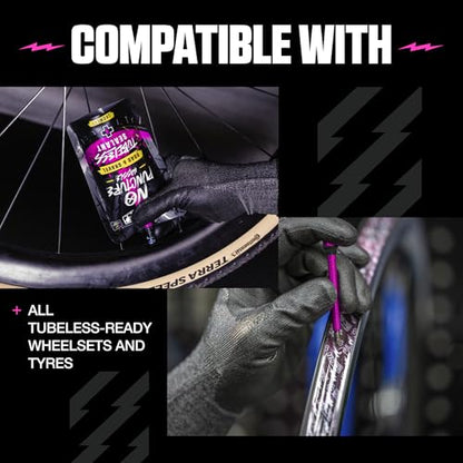 Muc-Off Ultimate Tubeless Setup Kit, Road/Gravel/CX, 60mm - style: Road/Gravel 60mm