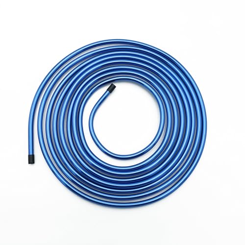 AC PERFORMANCE 5/16" Aluminum Fuel Line Hard Tube, 16 Feet Coil, Blue - color: Blue, size: 5/16" OD - 16FT