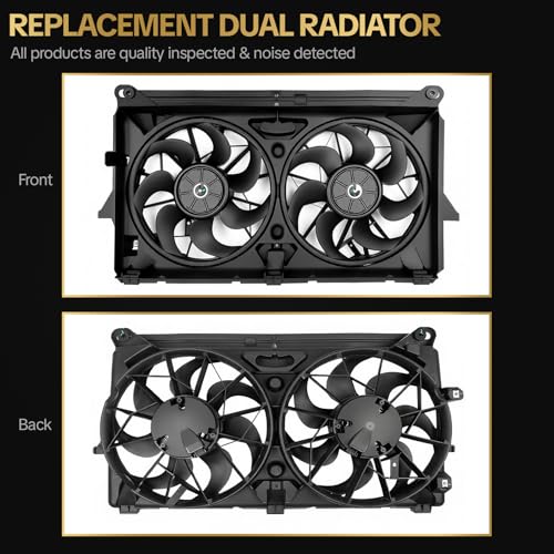 620-654 Engine Radiator Cooling Fan Assembly for 2007-2013 Chevy Avalanche Silverado Suburban Escalade Tahoe Sierra Yukon Silverado 620654 15780788